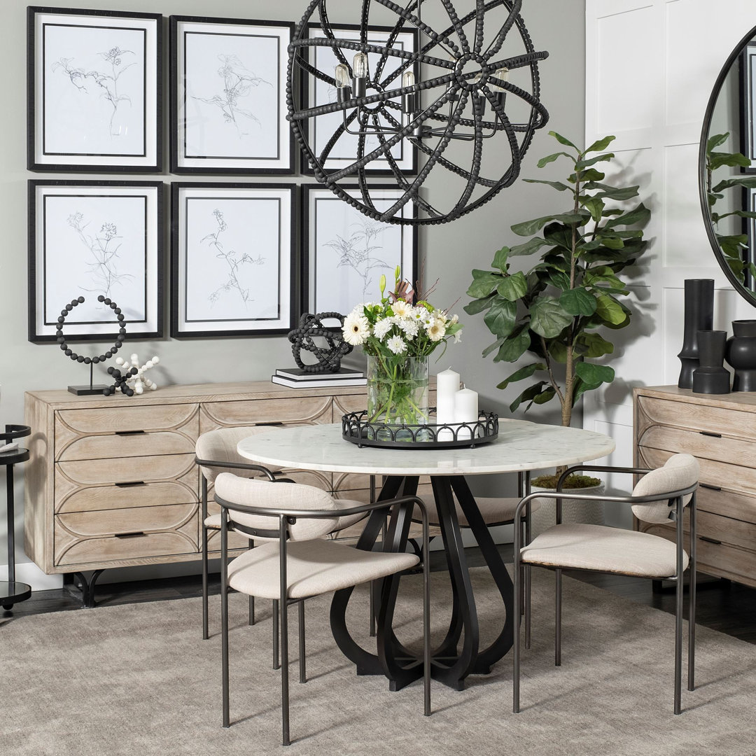 Diane 9 Drawer 70.1" W Sideboard